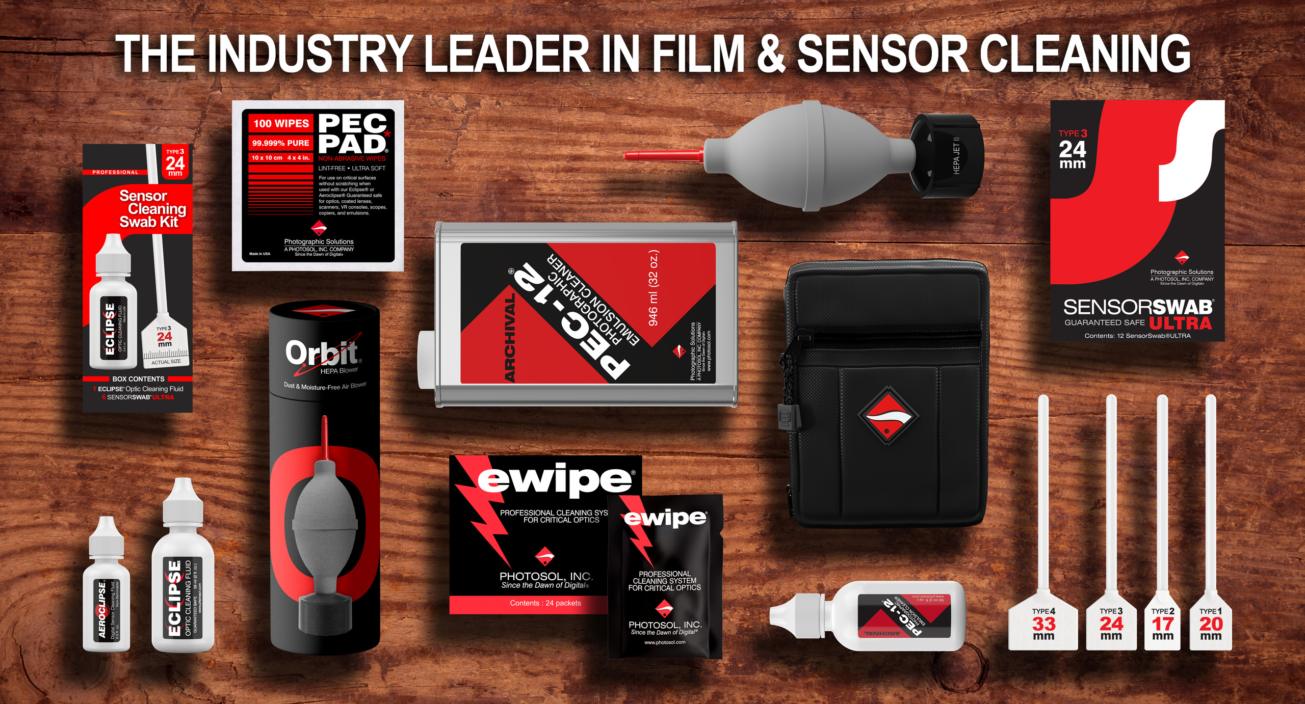 The Industry Leader in Photo and Sensor Cleaning