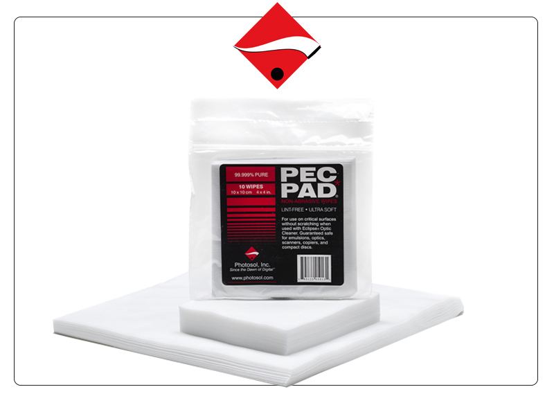 Photographic Solutions PEC PAD 4x4 Non-Abrasive Lint Free Wipes 1200 Sheets 